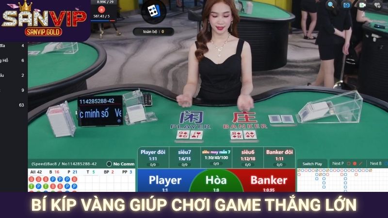 Bí kíp vàng giúp chơi game thắng lớn