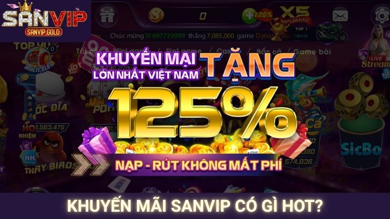 Khuyến mãi SANVIP có gì hot?